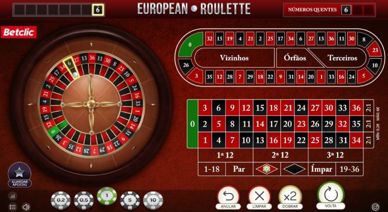 Roleta na Betclic Casino