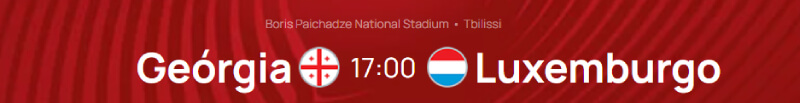 Georgia - Luxemburgo na qualificação para o Euro 2024