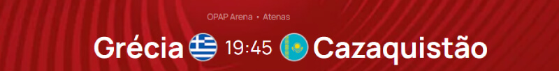 Jogo Grécia - Cazaquistão na qualificação para o Euro 2024