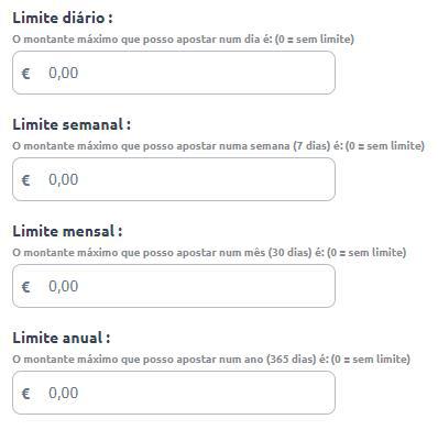 Limites de apostas